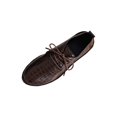 thumbnail image 1 of Miluxas Women's Vintage Shoe Lace up Leather Low Heel Brogues British style Shoe for Girls Ladies Women Brown 6.5(38), 1 of 8