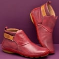 thumbnail image 1 of Miluxas Womens Flat Ankle Bootie Red 9.5(43), 1 of 4