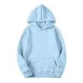 thumbnail image 1 of Miluxas Womens Glitter Rhinestone Hoodies Sparkle Long Sleeve Hooded Sweatshirt Teen Girls Oversized Streetwear Hoodie Light Blue M(M), 1 of 3