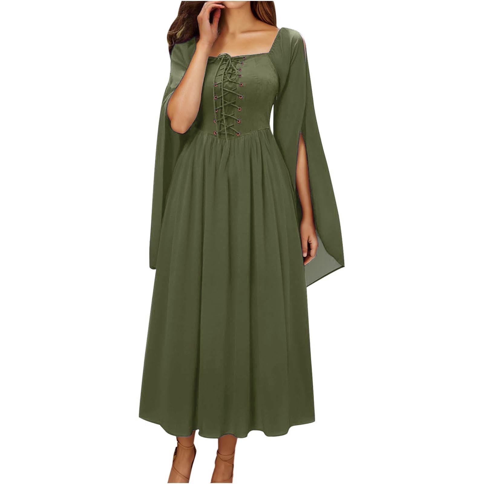 green lace high low dress Girls Western Ruffle High-Low Dress with Lace Bodice – Yeehaw Style 8Y / Green main image 0