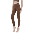 thumbnail image 1 of Miluxas Womens Leggings Soft Leggings for Women High Waisted Leggings Tummy Control Yoga Pants Coffee S(S), 1 of 3