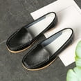 thumbnail image 1 of Miluxas Womens Loafers Dress Flats Slip-On Casual Moccasins Walking Boat Shoes Black 6.5(38), 1 of 9