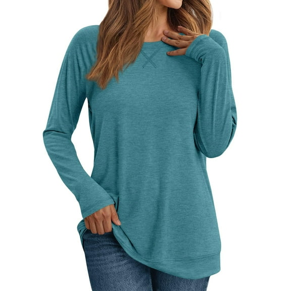 Miluxas Womens Long Sleeve Shirts Casual Loose Fit Tops Fall Fashion Outfits Dressy Basic Trendy Blouses Clothes Army Green XXL(XXL)