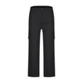 thumbnail image 1 of Miluxas Womens Pants Plus Size Women's Cargo Pants Trousers Work Wear Solid Combat with 6 Pocket Full Pants Black 8(L), 1 of 6