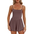 thumbnail image 1 of Miluxas Womens Rompers Jumpsuits Casual One Piece Unitard Bodysuits Sleeveless Workout Outfits Yoga Fashion Tank Top Rose Gold 6(M), 1 of 8