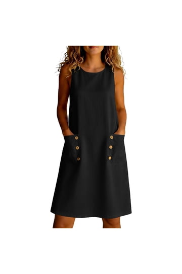 knee length dresses for ladies Threadbare Women's Black Pearl Detail Cable Knit Ladies' Jumper Dress main image 1