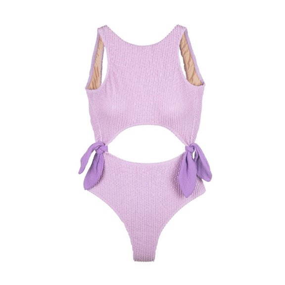 Womens swimsuits ,Women's Summer Solid Color \ Printed Tankini One-piece Swimwear Purple 8(M)