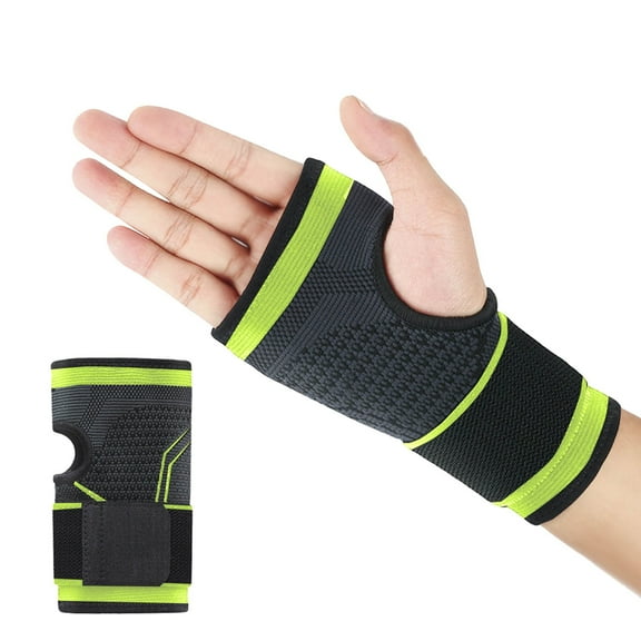 Miluxas Wrist Guard , Wrist Support for Sport, Protective Gear Wrist Brace for Adults/Kids/Youth Green 2(S)