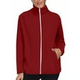 thumbnail image 1 of Miluxas Zip Up Jackets for Women Winter Long Sleeve Lightweight Cardigan Fashion Loose Solid Outerwear Red L(L), 1 of 8