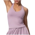 thumbnail image 1 of Miluxas omen's Halter Back Beautiful Tank Top Sleeveless Fitted Top Trendy Summer Basic Camisole Purple, 1 of 4