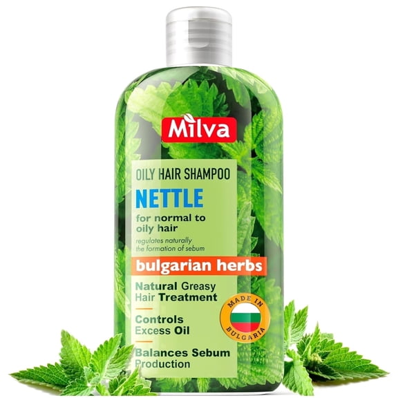 Milva Nettle Shampoo for Oily Hair - 6.7 Fl Oz Natural Oily Hair Shampoo