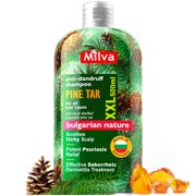 Milva Pine Tar Shampoo - 17 Fl Oz Natural Pine Tar Shampoo for Men & Women