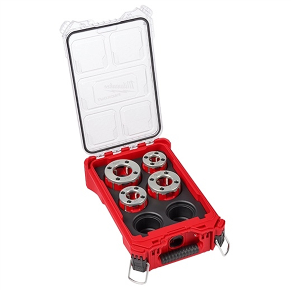 Milwaukee Tool Milwaukee Compact 1/2 Inch-1-1/4 Inch ALLOY NPT Portable Pipe Threading Forged Aluminum Die Head Kit