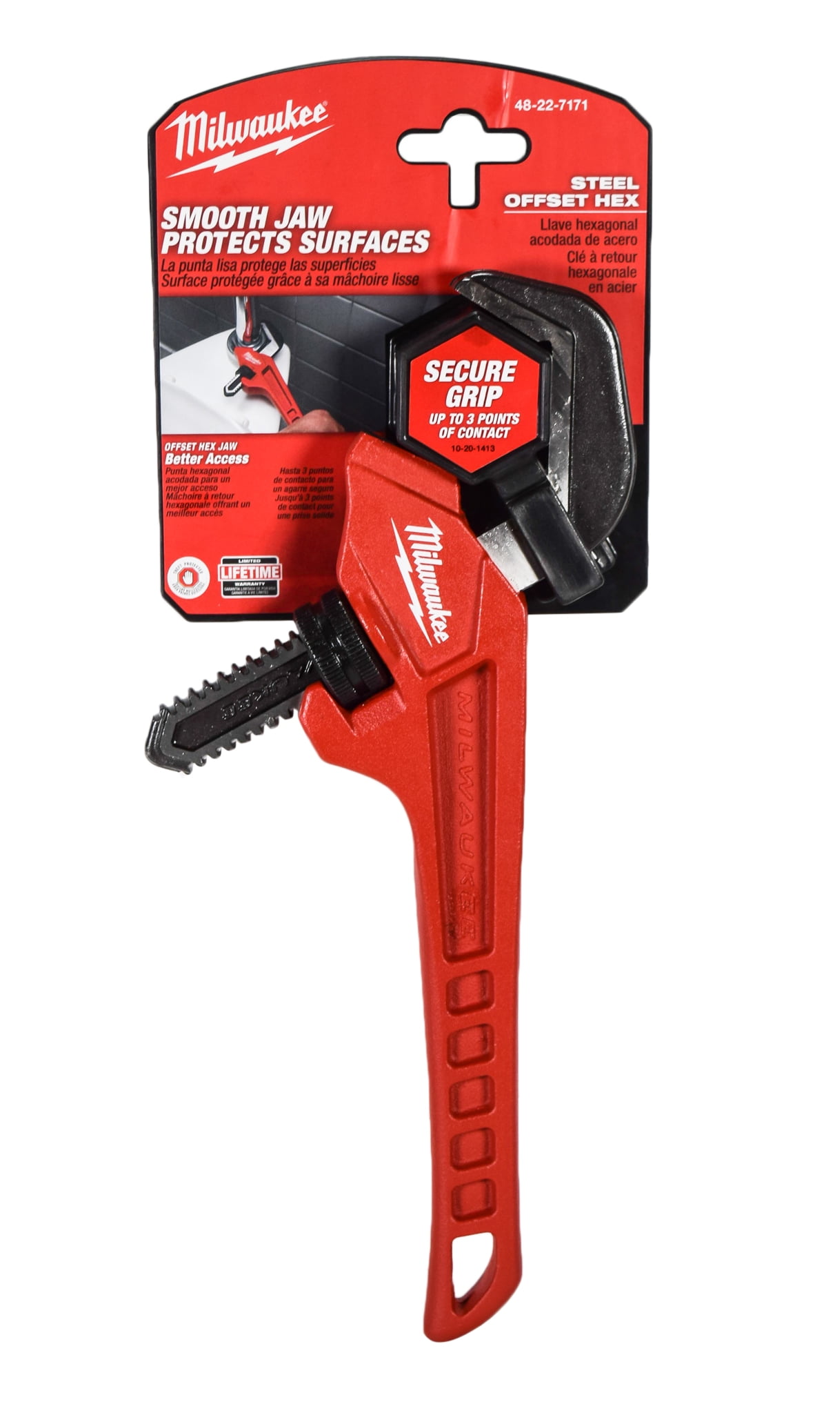 Milwaukee 12 in. Smooth Jaw Pipe Wrench 48-22-7186 - The Home Depot