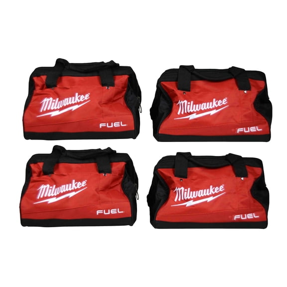 Milwaukee 13inch Heavy Duty Contractor FUEL Tool Bag 4 Pack