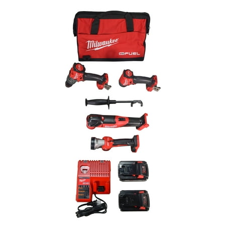 Milwaukee 18V Cordless Power Tool Set 6Ah, 4 Pack