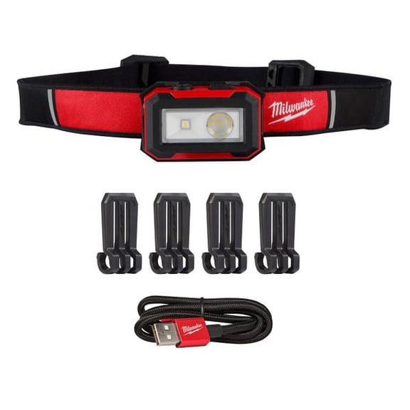 Milwaukee 2012R 450 Lumens Rechargeable Magnetic Headlamp and Task Light