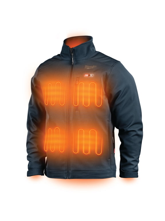 204BL-21XL M12 TOUGHSHELL Lithium-Ion Cordless Heated Jacket (3 Ah) - X-Large, Navy Blue