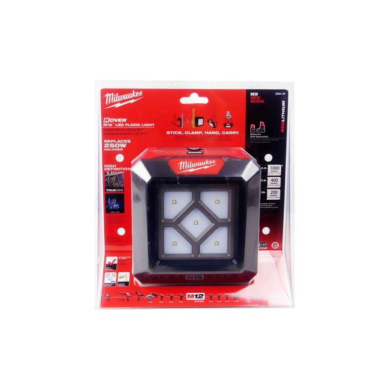 Milwaukee 2364 20 12 Volt M12 Rover LED Durable Cordless Compact Flood Light Walmart