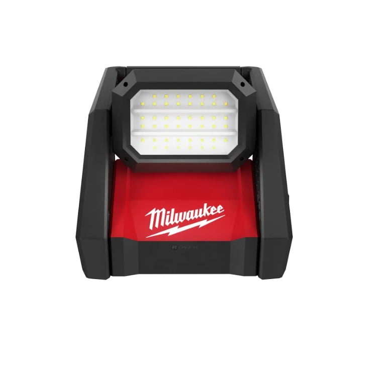 Black and Red Dual Power LED Flood Work Light