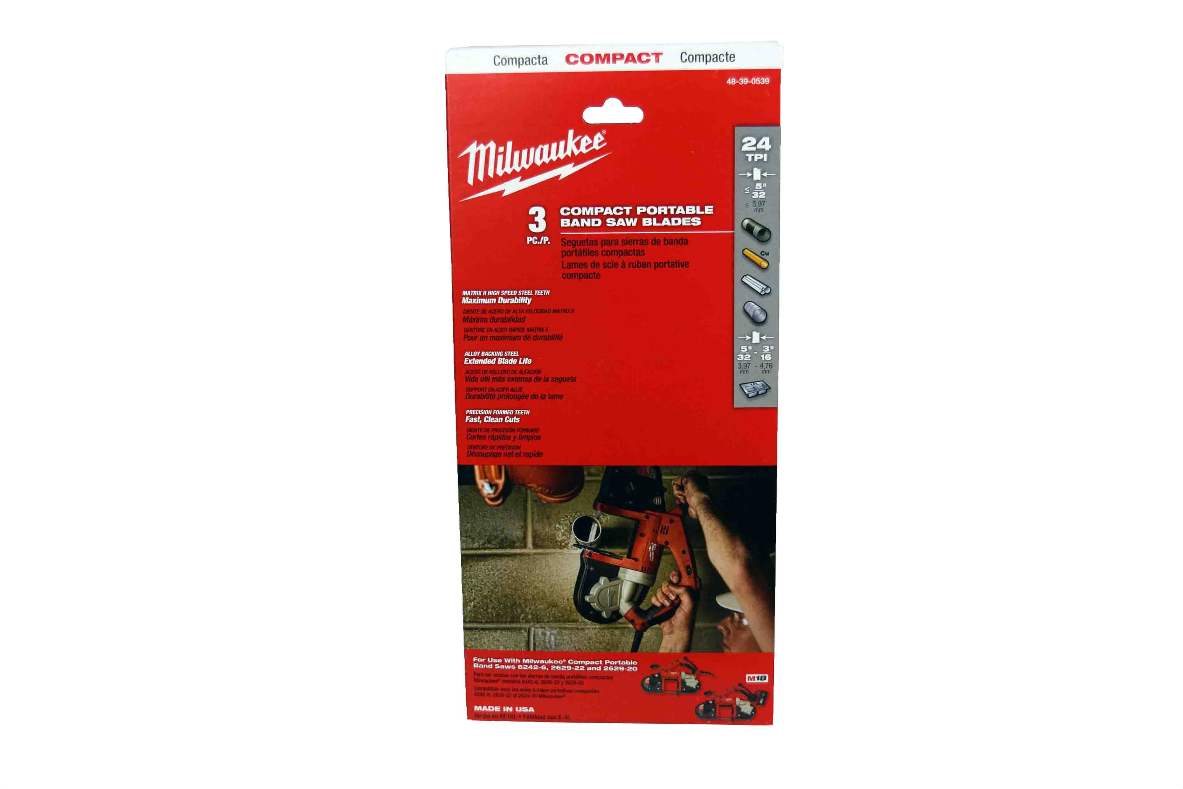 Milwaukee 24 TPI Compact Band Saw Blade 48 39 0539 Walmart