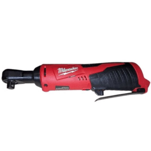 Milwaukee 2457-20 M12 Cordless 3/8" Ratchet 35 ft-lbs Torque, 250 RPM, Low-Profile Head, Variable-Speed Trigger, Compact & Durable Design (Bare Tool)