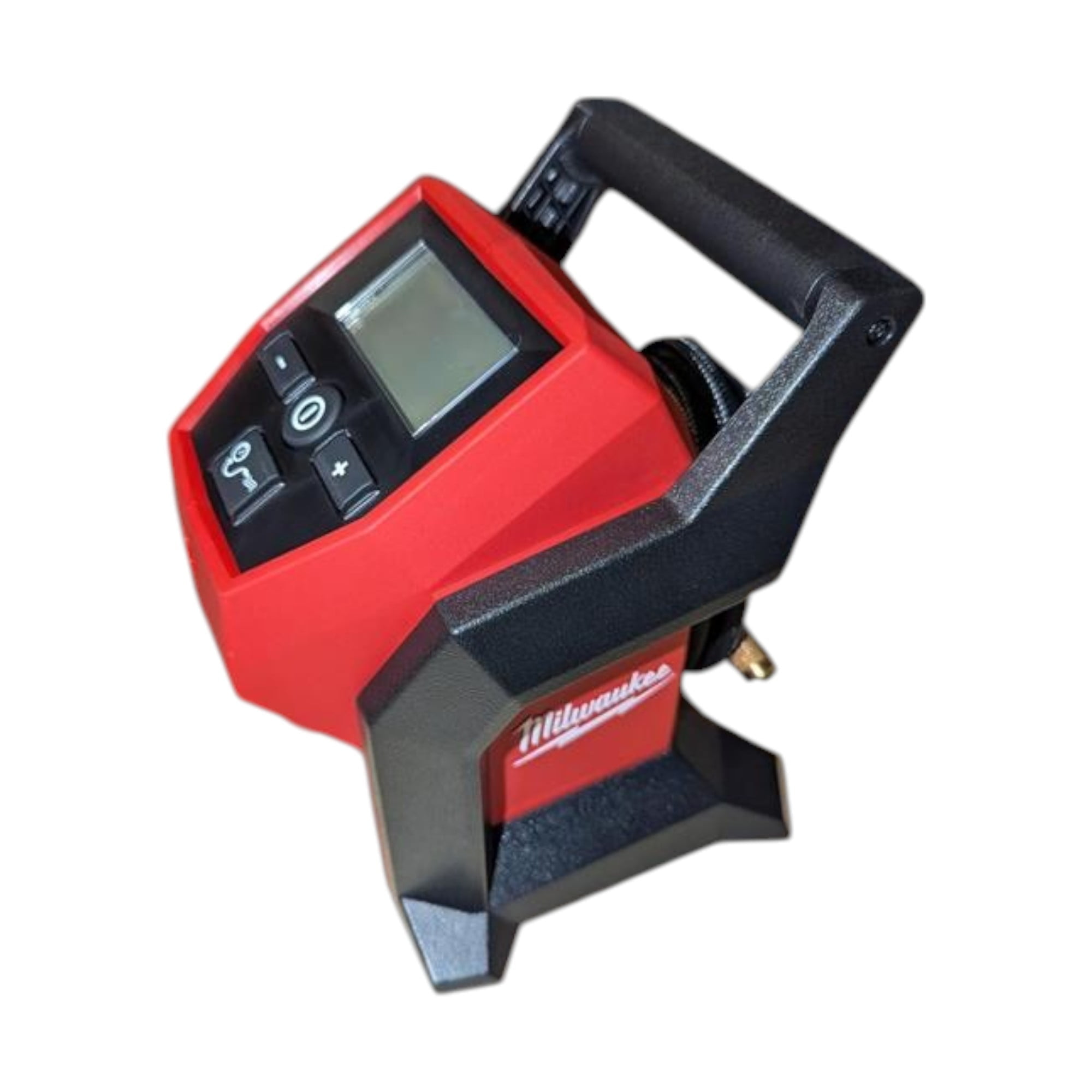 Milwaukee M12 Compact Inflator  Cordless Tire Inflator with TrueFill Auto Shut-Off, 120 PSI, LCD Display, Brass Chuck, Fast Inflation 2475-20 (Bare Tool)