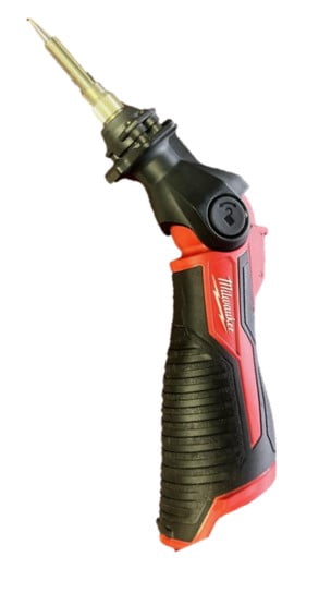 Milwaukee 2488-20 M12 Cordless Soldering Iron – Heats in 18 Seconds, Pivoting Head, REDLINK Indicator (Bare Tool)