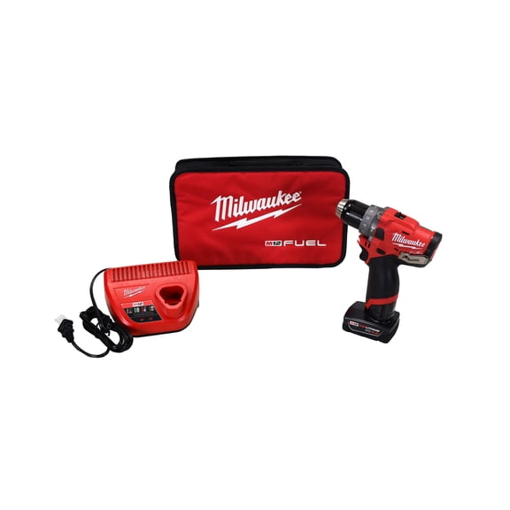 Milwaukee 2504-21XCC 12V Cordless 1/2" Hammer Drill Kit (Battery, Charger, Case)