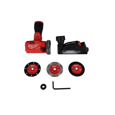 Milwaukee 2522-20 M12 FUEL 3" Compact Cut Off Tool – 20,000 RPM, Brushless Motor, Reversible Blade, Tool-Free Guard, Multi-Material Cutting (Bare Tool)
