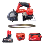 Milwaukee M12 FUEL Compact Band Saw Kit (2529-21XC) – 2-1/2 in Capacity, Brushless, One-Handed Use, Battery and Charger Included