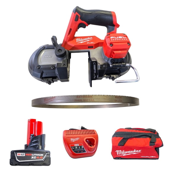 Milwaukee M12 FUEL Compact Band Saw Kit (2529-21XC)  2-1/2 in Capacity, Brushless, One-Handed Use, Battery and Charger Included