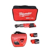 Milwaukee 2558-22 M12 FUEL 1/2" Ratchet 2 Battery Kit