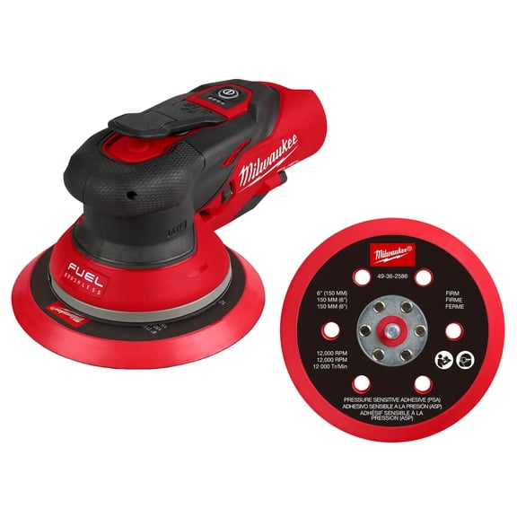 Milwaukee M12 FUEL 12V Lithium-Ion Cordless 6" Random Orbital Sander