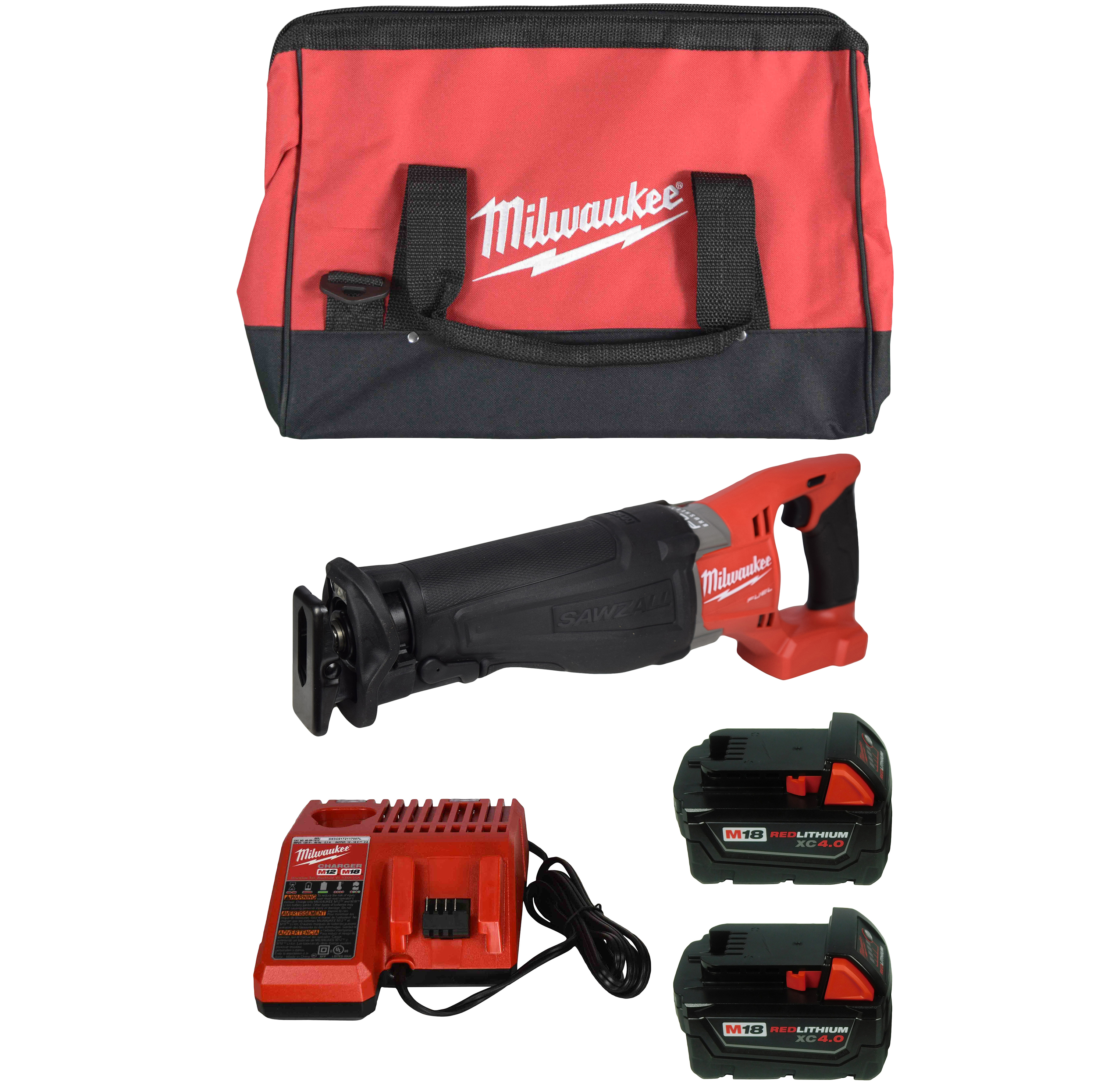 Milwaukee 272020 Reciprocating Saw 2Pc. 48111840 4Ah Batt, 4859