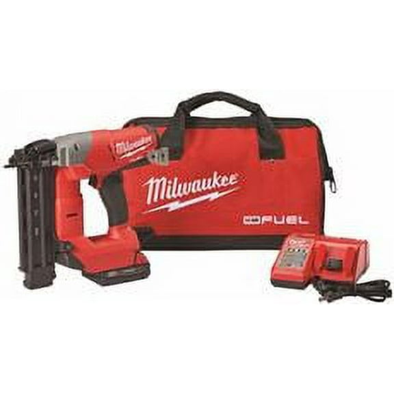 Milwaukee 2742-21CT M18 Fuel Lithium Ion Brushless Cordless 16Gauge Angled Finish Nailer Kit Model 247221CT