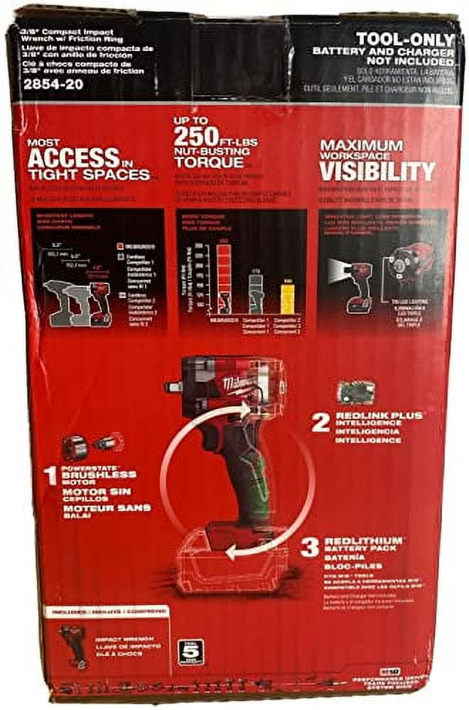 Milwaukee 2854-20 18V, 3/8" Cordless Friction Ring Impact Wrench