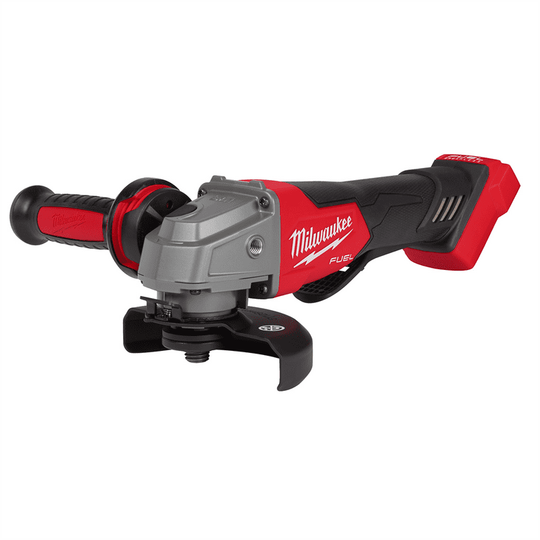 M18 FUEL 18-Volt Lithium-Ion Brushless Cordless 4-1/2 in./6 in. Grinder with Slide Switch with Lock On (Tool-Only) M18 FUEL 18-Volt Lithium-Ion Brushless Cordless 4-1/2 in./6 in. Grinder with Slide Switch with Lock On (Tool-Only)