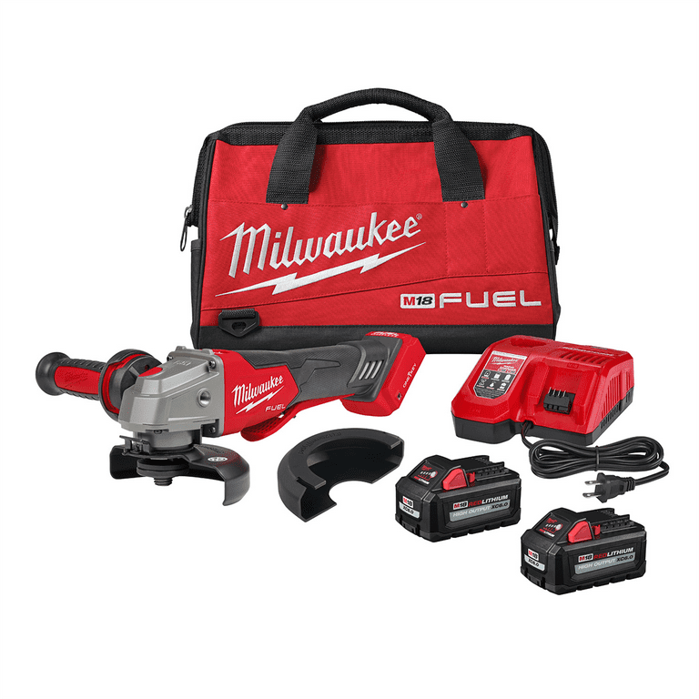 MIlwaukee M18 FUEL 4 1 2 5 Braking Grinder w ONE KEY Paddle Switch No Lock