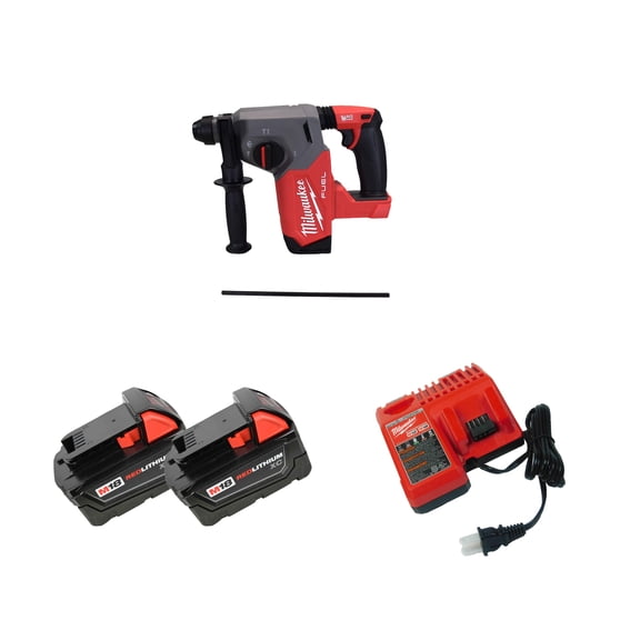 Milwaukee 2912-20 18V 1" SDS Plus Rotary Hammer w/ (2) 3Ah Batteries, & Charger