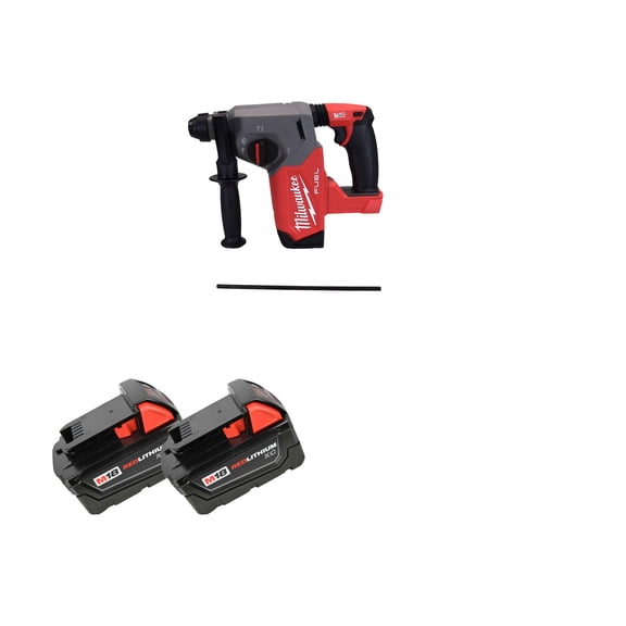 Milwaukee 2912-20 18V 1" SDS Plus Rotary Hammer with (2) 3.0Ah Batteries