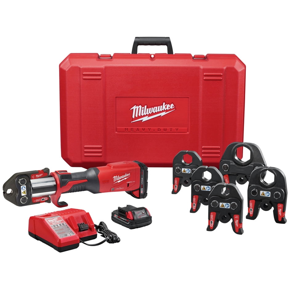 Milwaukee 2922-22 M18 FORCE LOGIC Brushless Lithium-Ion 1/2 in. - 2 in. Jaws Cordless Press Tool with ONE-KEY Kit (2 Ah)
