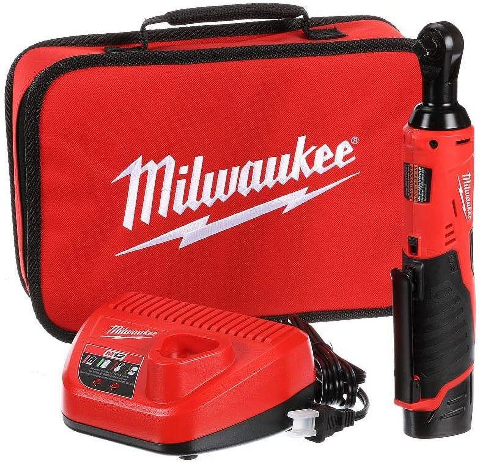 Milwaukee 3/8-in Cordless M12 Lithium-Ion Ratchet Kit (Ratchet Kit w/Tool Bag)