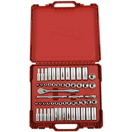 Milwaukee 3/8 in. Drive SAE/Metric Ratchet and Socket Mechanics Tool Set