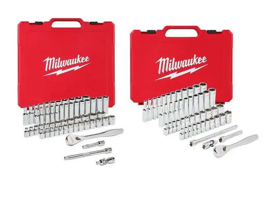 Milwaukee 3/8 in. and 1/4 in. Drive SAE/Metric Ratchet and Socket