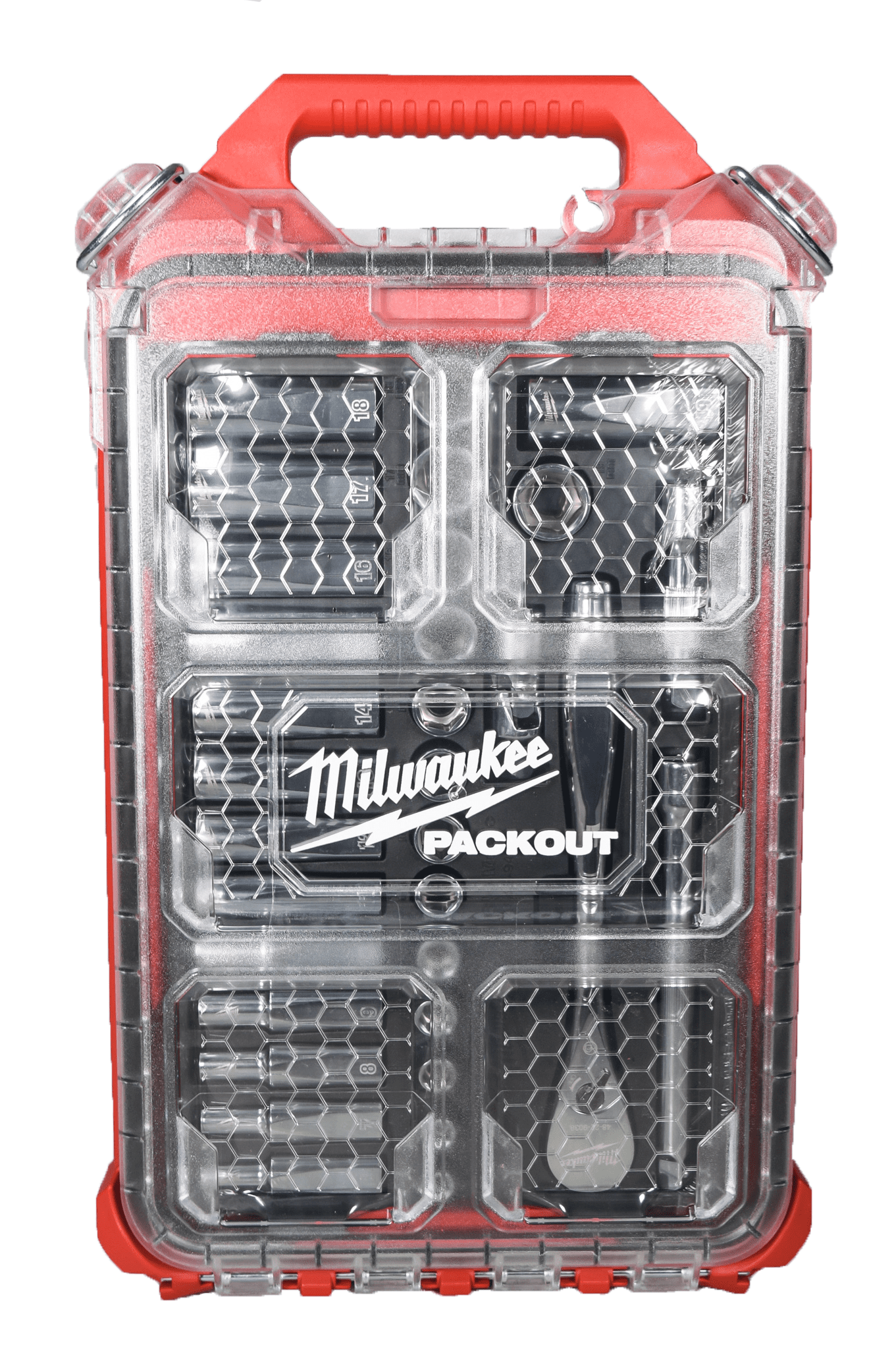 Milwaukee 32-Piece 3/8 in. Metric Drive Ratchet & Socket Set with PACKOUT Compact Organizer (48-22-9482)
