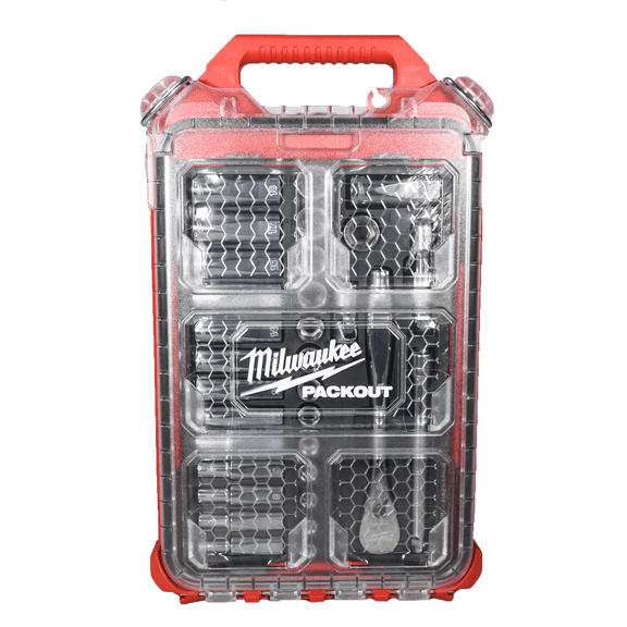 Milwaukee 32-Piece 3/8 in. Metric Drive Ratchet & Socket Set with PACKOUT Compact Organizer (48-22-9482)