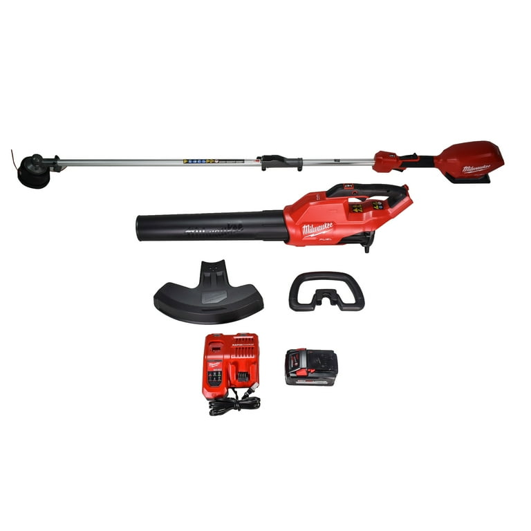 Milwaukee 3000 21 M18 FUEL Brushless Lithium Ion Cordless String Trimmer with QUIK LOK Blower Combo Kit 8 Ah