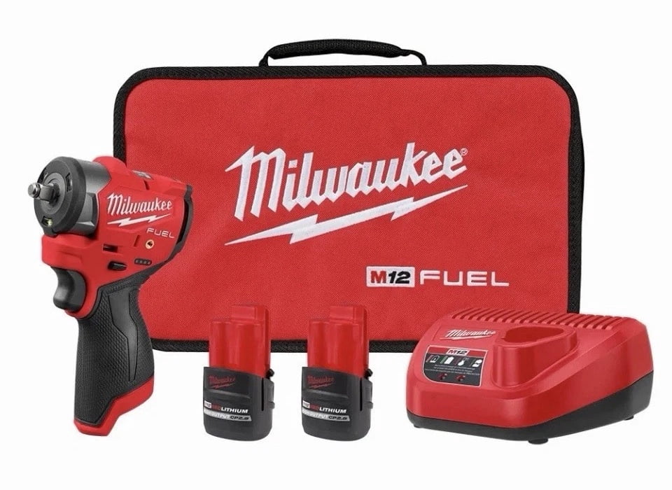 Milwaukee 3049-22 M12 FUEL 3/8" Sub-Compact Impact Wrench Kit with Friction Ring