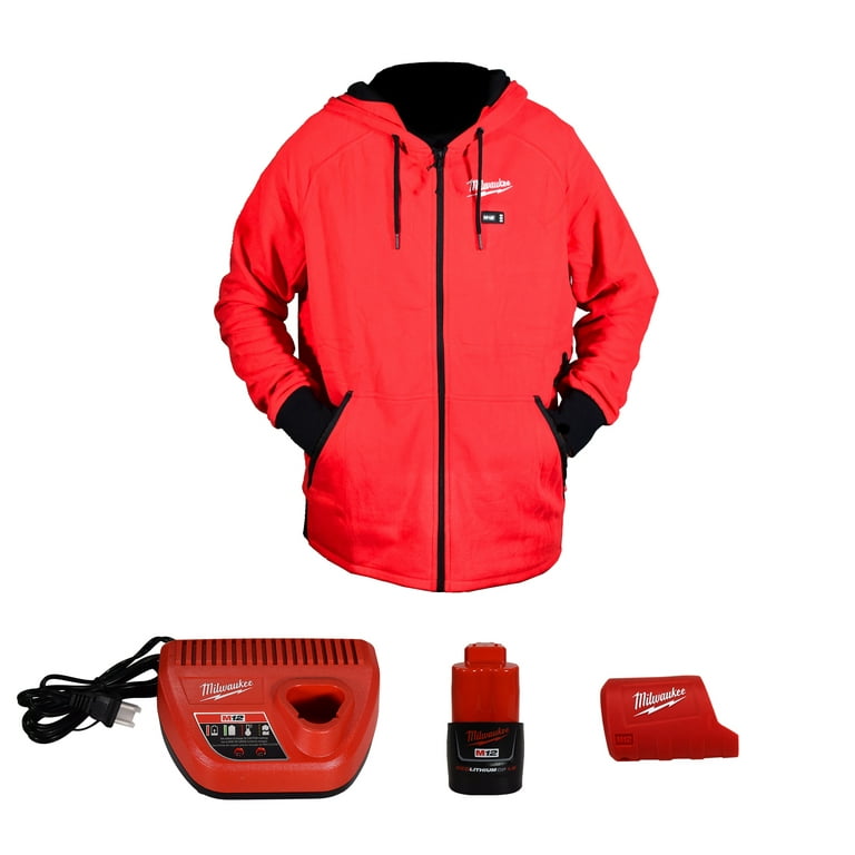 Milwaukee 306R-21L 12V Lithium-Ion Red Heated Jacket Hoodie Kit
